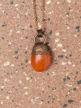 Carnelian Copper + Crystal Necklace
