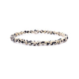Dalmatian Jasper Crystal Bracelet