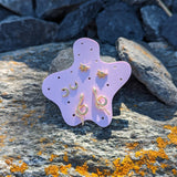 Crescent Stud Earrings