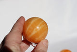 Mini Orange Calcite Sphere