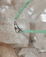 Green Angelite Faceted Necklace