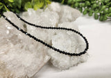 Black Spinel Faceted Necklace