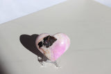 Pink Aragonite Heart