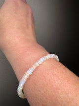 Ethiopian Opal with Sterling Silver Bracelet Clasp