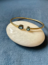 Blue Topaz Bracelet - Gold