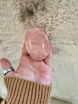 Aura Rose Quartz Palm Stones