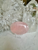 Aura Rose Quartz Palm Stones