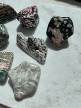 Orbicular Ocean Jasper Polished Freeform
