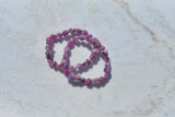 Pink Tourmaline Crystal Tumble Bracelet
