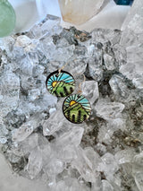Mountain Sunrise Wood Earrings — Hand Made by Tawnya