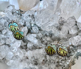 Mountain Sunrise Wood Earrings — Hand Made by Tawnya