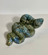 Labradorite Snake Carving