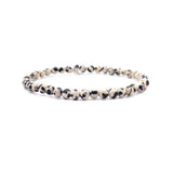 Dalmatian Jasper Crystal Bracelet