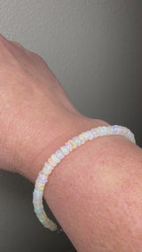 Ethiopian Opal with Sterling Silver Bracelet Clasp